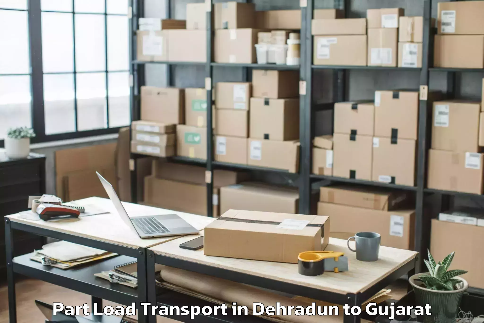 Get Dehradun to Kheda Part Load Transport